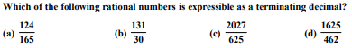 Which of the following rational numbers is expressible as a terminating decimal?